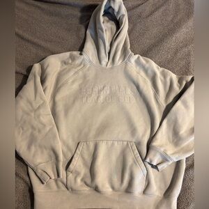 Men’s XL Essentials “Fear of God” Sand Hoodie